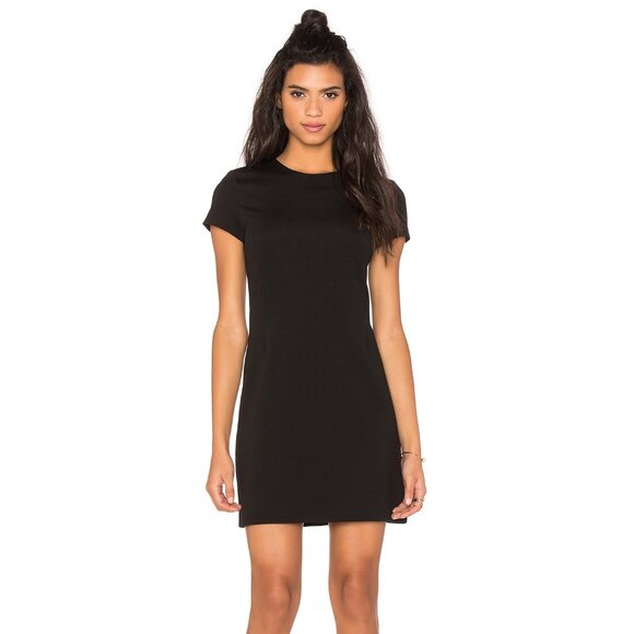 Womens Size 10 Theory Black Jatinn K Oxford Stretch Knit Mini Dress - Picture 1 of 7